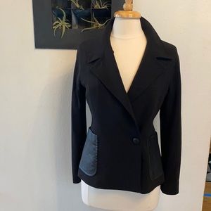 Max Mara designer black blazer, Italy